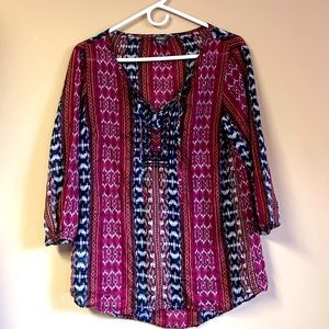 Eddie Bauer Beach Linen Shirt - Small